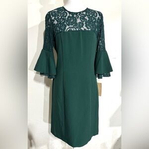 Hope and Harlow forest green dress